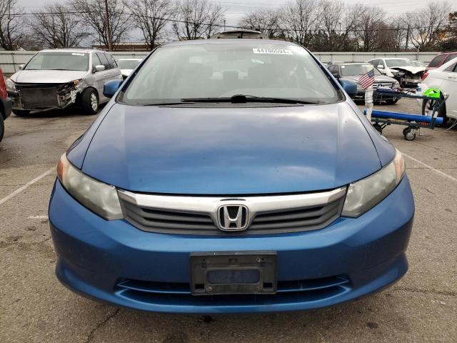 19XFB2F51CE026573 - 2012 HONDA CIVIC LX BLUE photo 5