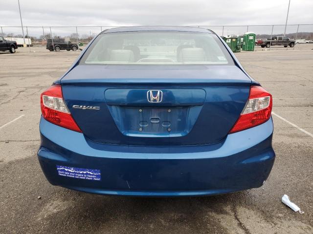 19XFB2F51CE026573 - 2012 HONDA CIVIC LX BLUE photo 6