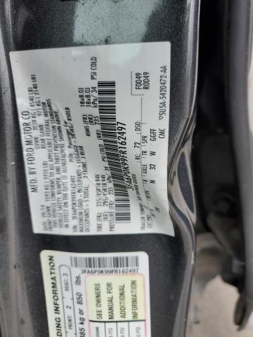 3FA6P0K99FR162497 - 2015 FORD FUSION TITANIUM GRAY photo 12