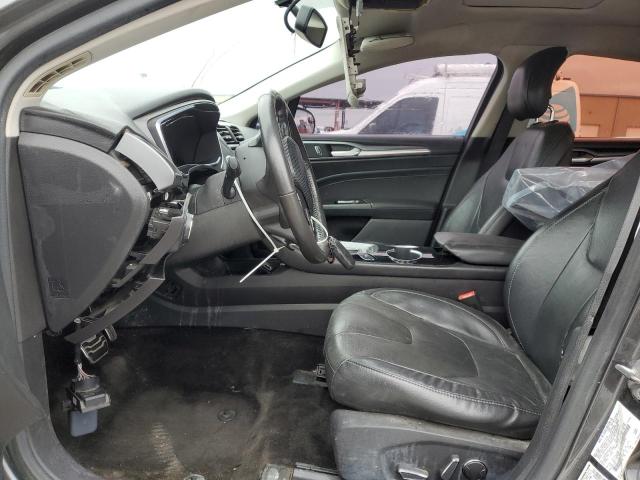 3FA6P0K99FR162497 - 2015 FORD FUSION TITANIUM GRAY photo 7