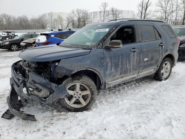 1FM5K8D83GGB83437 - 2016 FORD EXPLORER XLT BLUE photo 1