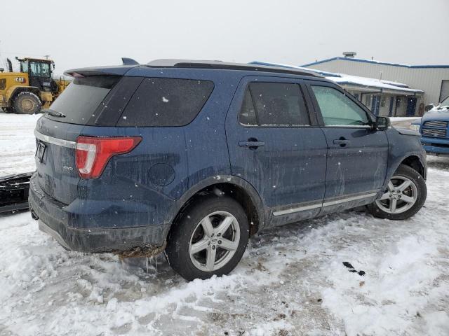 1FM5K8D83GGB83437 - 2016 FORD EXPLORER XLT BLUE photo 3