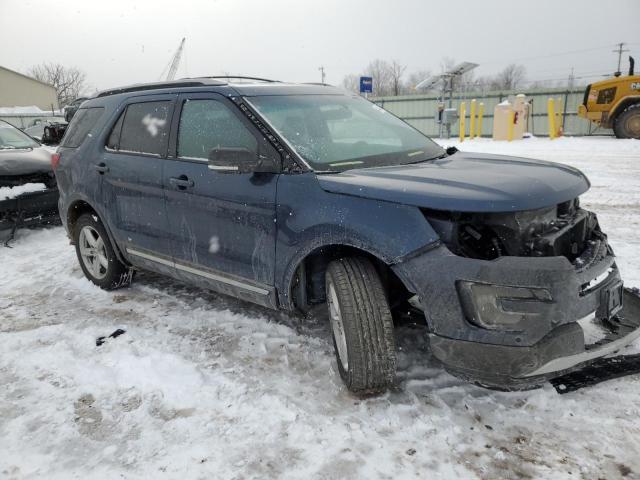 1FM5K8D83GGB83437 - 2016 FORD EXPLORER XLT BLUE photo 4