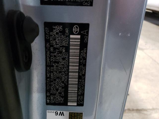 JTKDE167570206401 - 2007 TOYOTA SCION TC BLUE photo 13