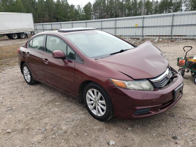 19XFB2F87CE053562 - 2012 HONDA CIVIC EX BURGUNDY photo 4