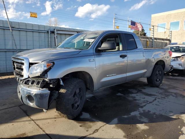 5TFUY5F18DX298074 - 2013 TOYOTA TUNDRA DOUBLE CAB SR5 SILVER photo 1