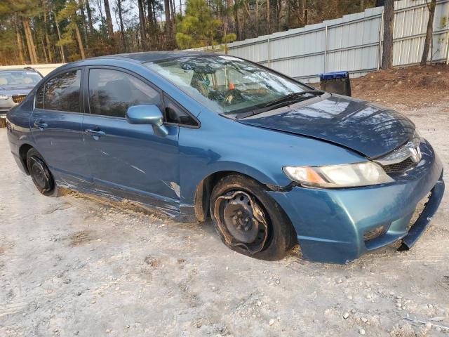 2HGFA16519H544579 - 2009 HONDA CIVIC LX BLUE photo 4