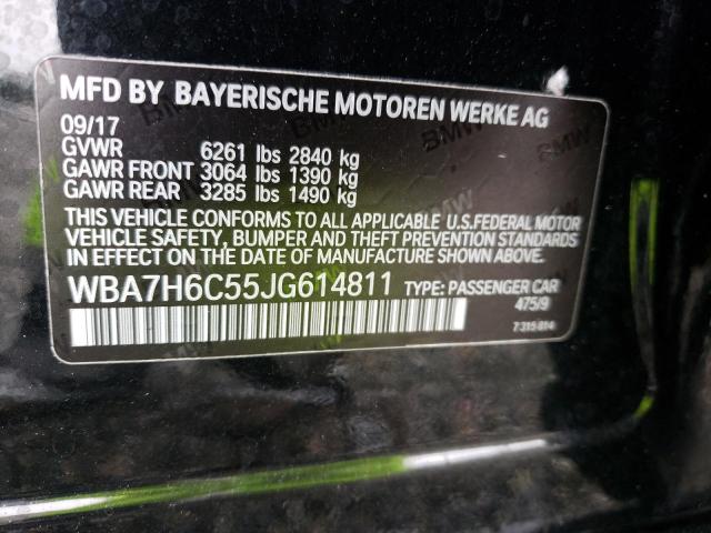 WBA7H6C55JG614811 - 2018 BMW M760 XI BLACK photo 13