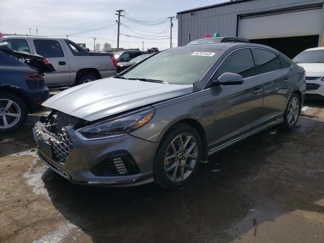 5NPE34AB3KH773426 - 2019 HYUNDAI SONATA LIMITED TURBO GRAY photo 1