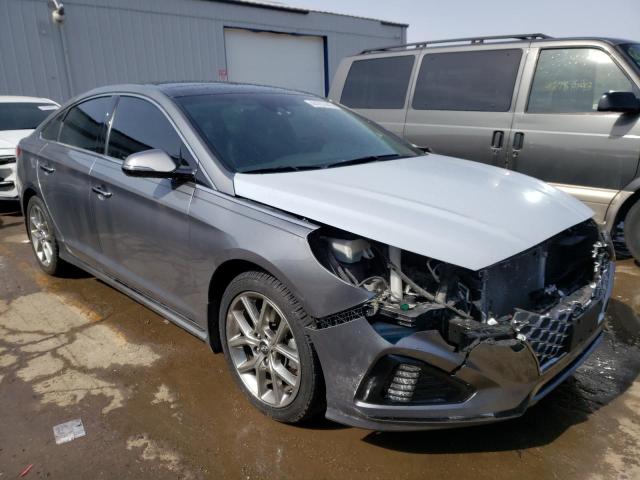 5NPE34AB3KH773426 - 2019 HYUNDAI SONATA LIMITED TURBO GRAY photo 4