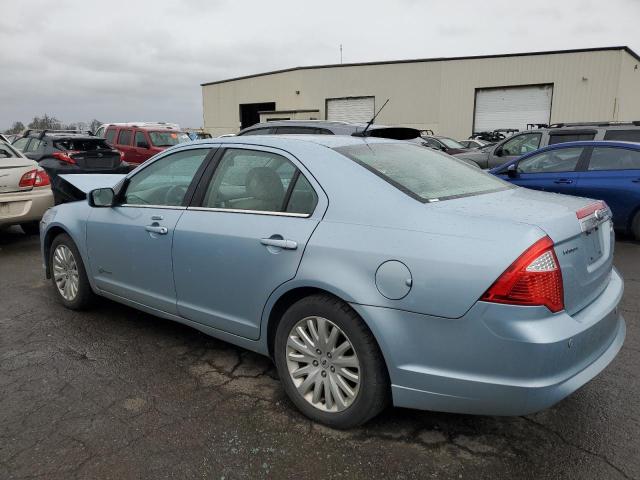 3FADP0L35BR241399 - 2011 FORD FUSION HYBRID BLUE photo 2