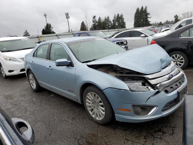 3FADP0L35BR241399 - 2011 FORD FUSION HYBRID BLUE photo 4