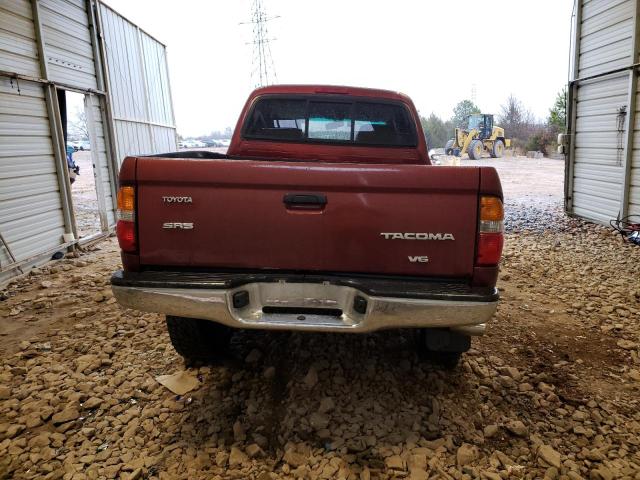 5TEGN92N94Z310134 - 2004 TOYOTA TACOMA DOUBLE CAB PRERUNNER RED photo 6