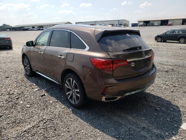 5J8YD4H85KL000717 - 2019 ACURA MDX ADVANCE BROWN photo 3