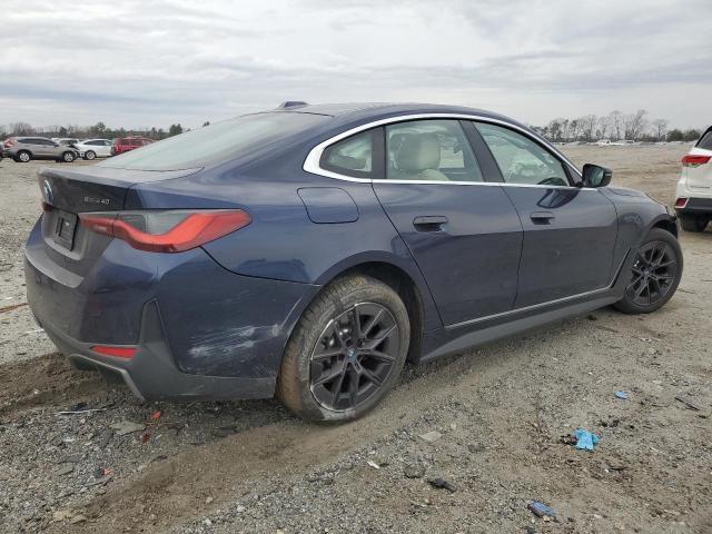 WBY73AW0XNFM41611 - 2022 BMW I4 EDRIVE4 BLUE photo 3