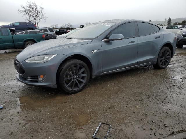 5YJSA1CP1DFP04154 - 2013 TESLA MODEL S Մոխրագույն լուսանկար 1