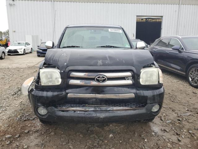 5TBDT44186S542853 - 2006 TOYOTA TUNDRA DOUBLE CAB SR5 BLACK photo 5