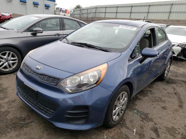 KNADM5A37G6621591 - 2016 KIA RIO LX BLUE photo 1