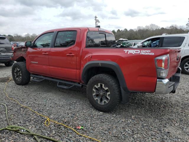 3TMAZ5CN0MM157559 - 2021 TOYOTA TACOMA DOUBLE CAB RED photo 2