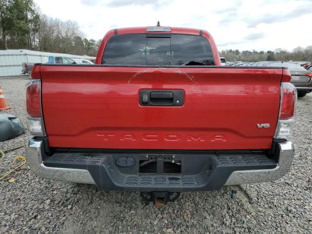 3TMAZ5CN0MM157559 - 2021 TOYOTA TACOMA DOUBLE CAB RED photo 6