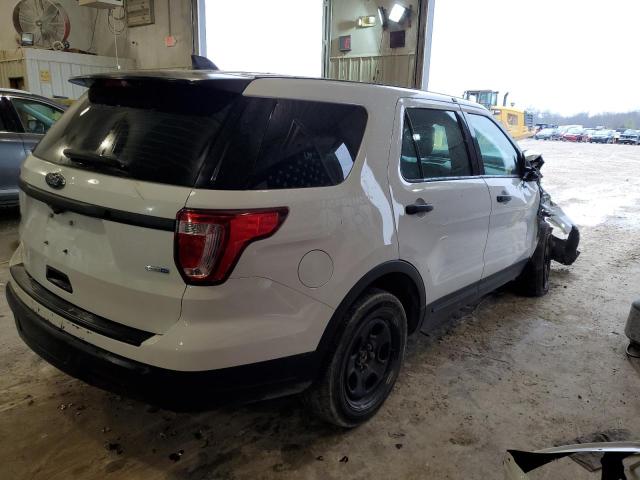 1FM5K8AR2JGC87955 - 2018 FORD EXPLORER POLICE INTERCEPTOR თეთრი ფოტო 3