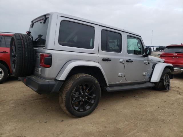 1C4JJXP6XMW727945 - 2021 JEEP WRANGLER U SAHARA 4XE GRAY photo 3