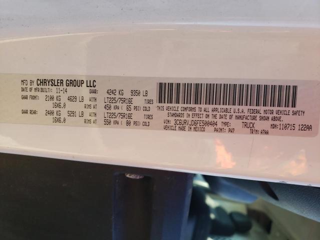 3C6URVJD6FE500404 - 2015 RAM PROMASTER 3500 HIGH 白色 照片 13