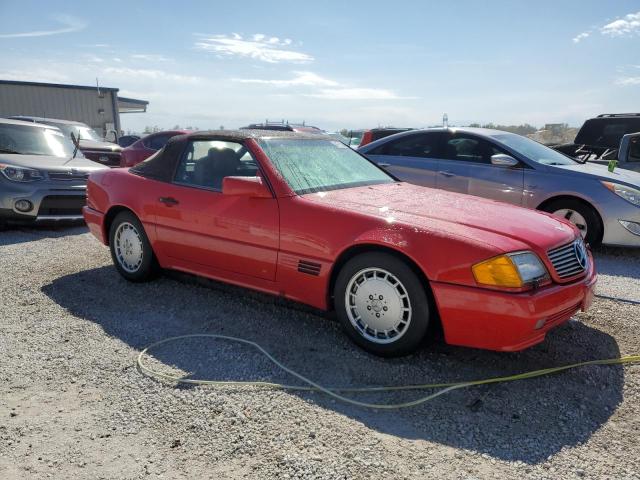 WDBFA66E1NF049711 - 1992 MERCEDES-BENZ 500 SL RED photo 4