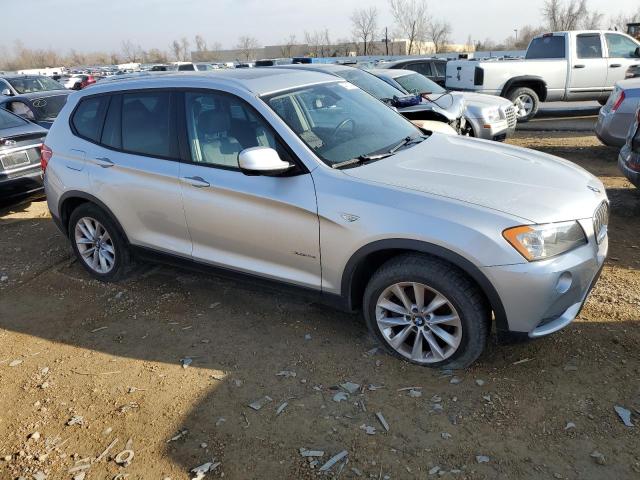 5UXWX9C53D0A21174 - 2013 BMW X3 XDRIVE28I SILVER photo 4