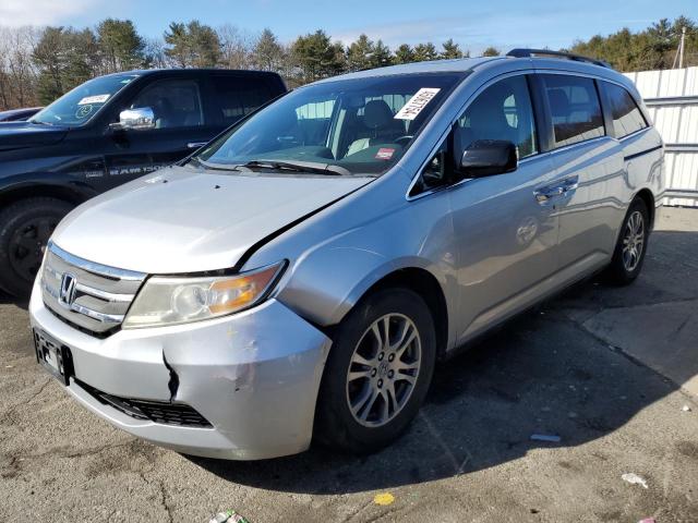 5FNRL5H67CB106049 - 2012 HONDA ODYSSEY EXL SILVER photo 1