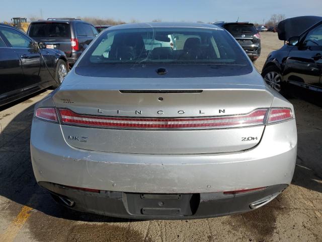 3LN6L2LU9ER833441 - 2014 LINCOLN MKZ HYBRID SILVER photo 6