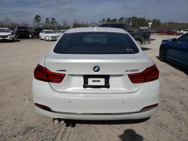 WBA4J3C50JBG96923 - 2018 BMW 430XI GRAN COUPE WHITE photo 6