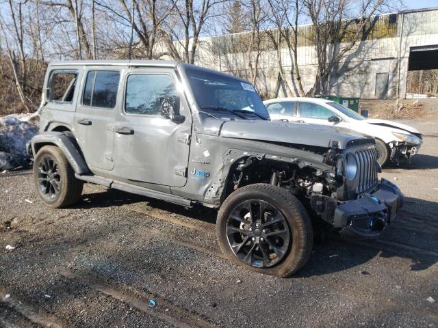 1C4JJXP61NW169680 - 2022 JEEP WRANGLER U SAHARA 4XE GRAY photo 4