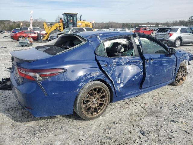 4T1T11AK8PU105271 - 2023 TOYOTA CAMRY SE NIGHT SHADE BLUE photo 3