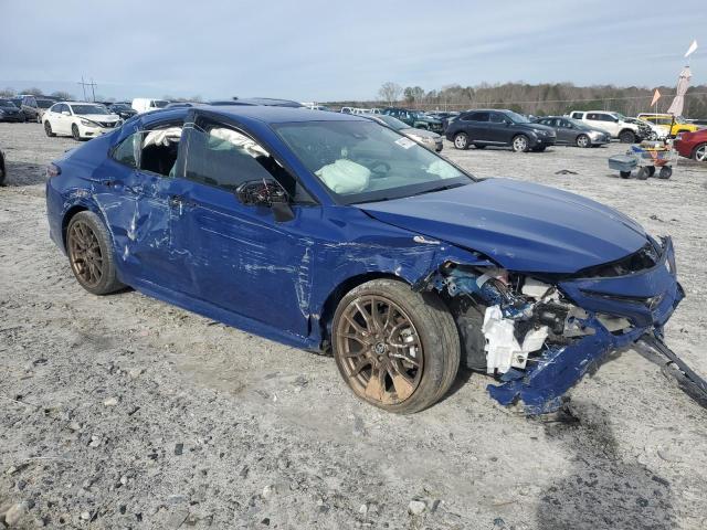 4T1T11AK8PU105271 - 2023 TOYOTA CAMRY SE NIGHT SHADE BLUE photo 4