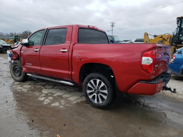 5TFHW5F16JX678999 - 2018 TOYOTA TUNDRA CREWMAX LIMITED MAROON photo 2