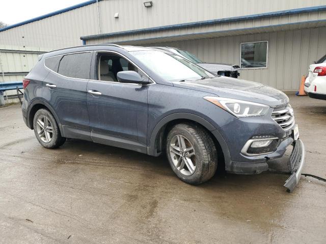 5NMZUDLB9HH028715 - 2017 HYUNDAI SANTA FE S BLUE photo 4