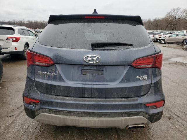 5NMZUDLB9HH028715 - 2017 HYUNDAI SANTA FE S BLUE photo 6