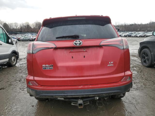 JTMBFREV9HJ108994 - 2017 TOYOTA RAV4 LE RED photo 6