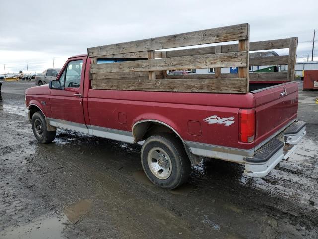 1FTEF14Y8SLB76872 - 1995 FORD F150 RED photo 2