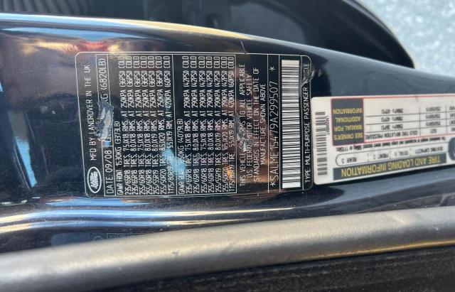 SALME15479A299507 - 2009 LAND ROVER RANGE ROVE HSE BLUE photo 10