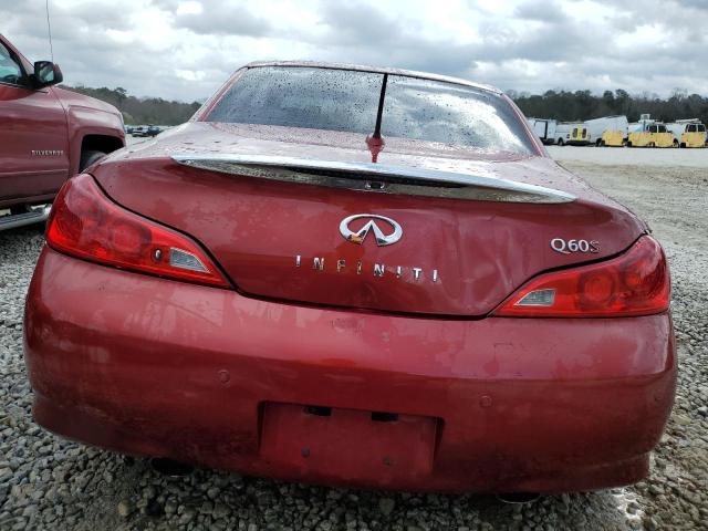 JN1CV6FE0EM901392 - 2014 INFINITI Q60 BASE BURGUNDY photo 6