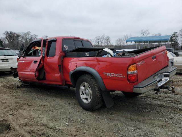 5TESN92N54Z454645 - 2004 TOYOTA TACOMA XTRACAB PRERUNNER RED photo 2