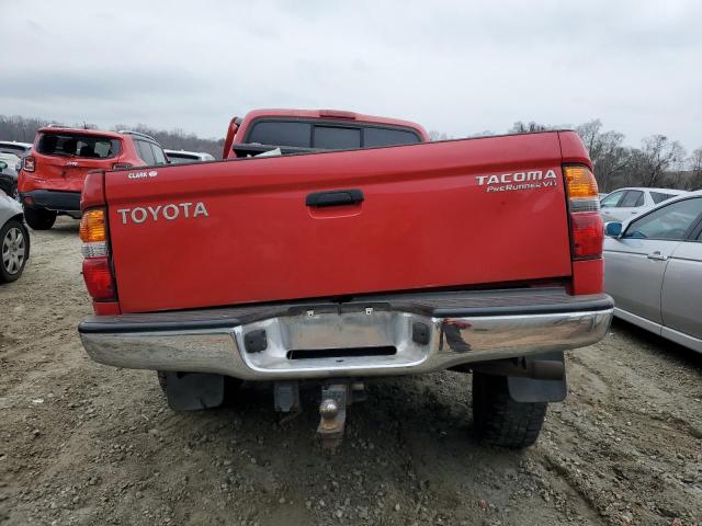 5TESN92N54Z454645 - 2004 TOYOTA TACOMA XTRACAB PRERUNNER RED photo 6