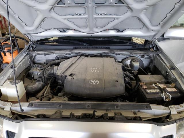 5TEJU62N46Z188664 - 2006 TOYOTA TACOMA DOUBLE CAB PRERUNNER SILVER photo 11