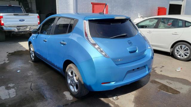 JN1AZ0CP2BT005465 - 2011 NISSAN LEAF SV BLUE photo 3