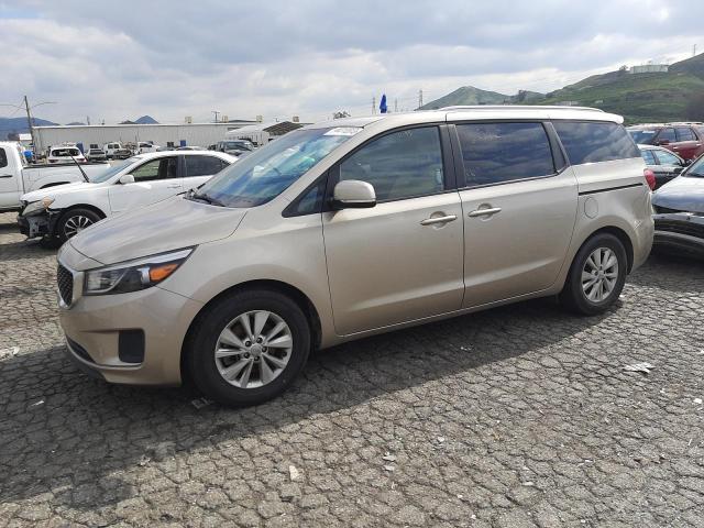 KNDMB5C16G6204063 - 2016 KIA SEDONA LX CREAM photo 1