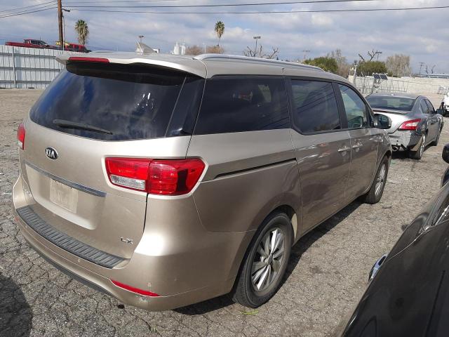 KNDMB5C16G6204063 - 2016 KIA SEDONA LX CREAM photo 3