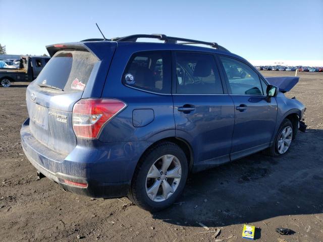 JF2SJAHC9EH402961 - 2014 SUBARU FORESTER 2.5I LIMITED BLUE photo 3