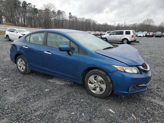 2HGFB2F52EH532888 - 2014 HONDA CIVIC LX BLUE photo 4